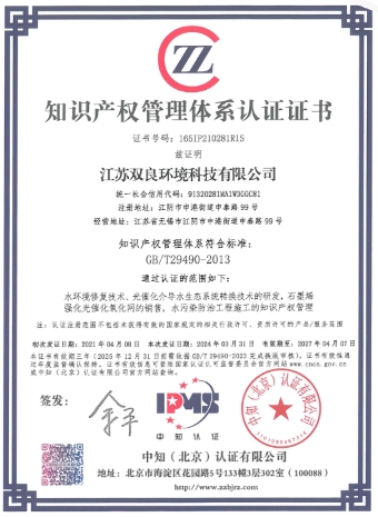 簡訊｜雙良環(huán)境知識產(chǎn)權(quán)管理體系再認證順利通過！